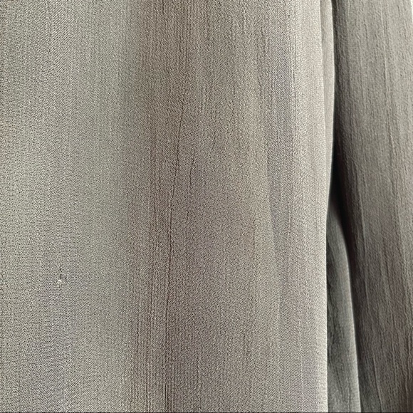 AML Brown Long Sleeve Sheer Top - Picture 13 of 15